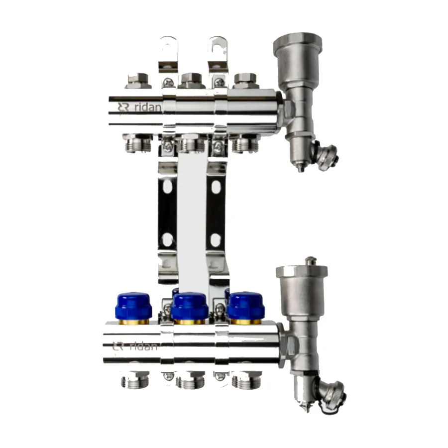 Группа коллекторная РИДАН FHF-11R set: коллектор + кронштейн + торцевая секция