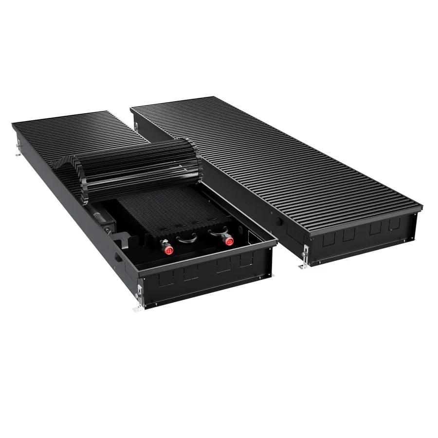 Конвектор внутрипольный Royal Thermo ATRIUM TURBO-110/400/1400-DG-U-BL