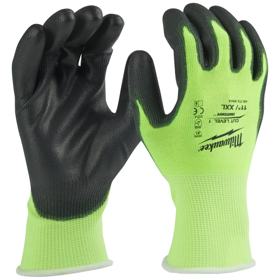 Перчатки защитные Milwaukee Hi-Vis Cut level 1/A XXL/11