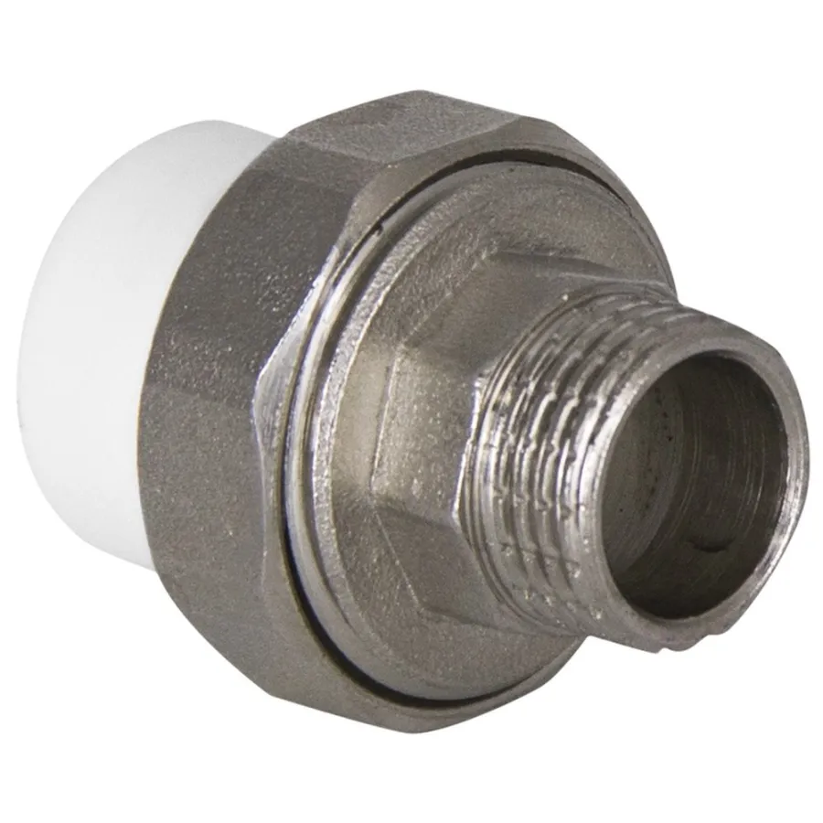 Муфта TEBO бел. PP-R комбин. разъемная (Американка) 32х1 1/4" НР O-ring (10/70), арт. 015022109