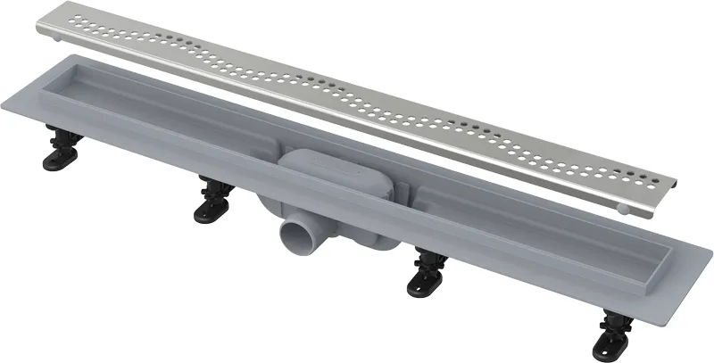 Душевой лоток Alcadrain Simple с порогами для перфорированной решетки (APZ8-850M)