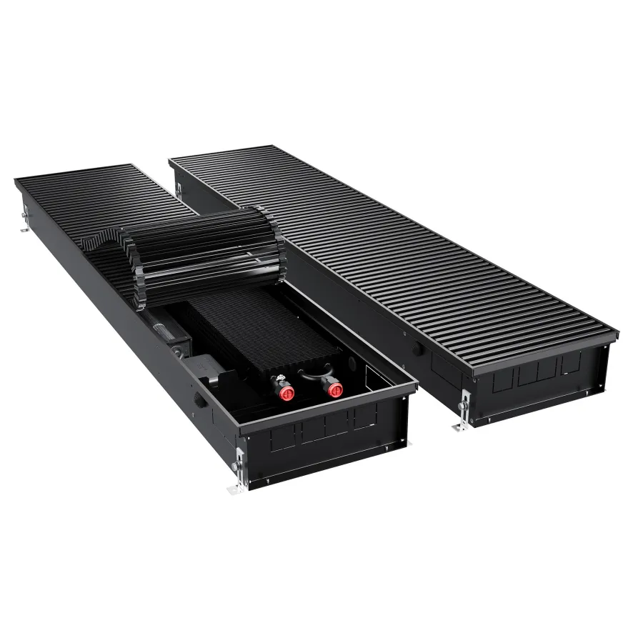 Конвектор внутрипольный Royal Thermo ATRIUM TURBO-110/300/900-DG-U-BL