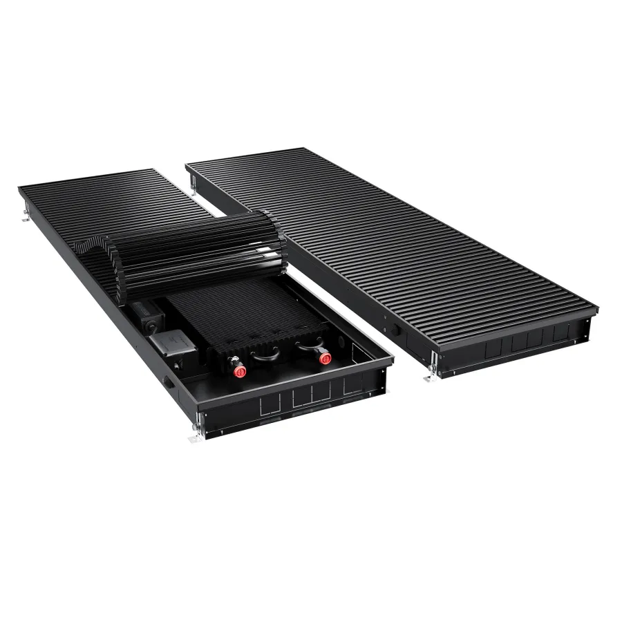 Конвектор внутрипольный Royal Thermo ATRIUM TURBO-80/400/1000-DG-U-BL