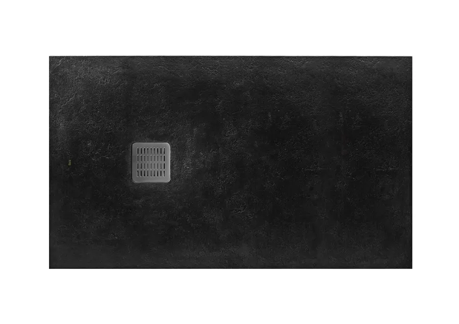 Душевой поддон Roca TERRAN 1400x800 с сифоном и решеткой, черный (AP10157832001400)
