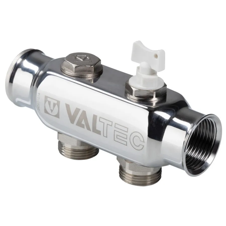 Коллектор из нержавеющей стали 6 выходов 1" * 3/4" (VTc.505) (Valtec)