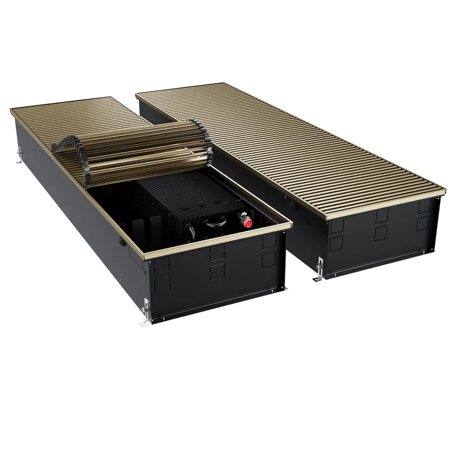 Конвектор внутрипольный Royal Thermo ATRIUM TURBO-190/400/2100-DG-U-AU
