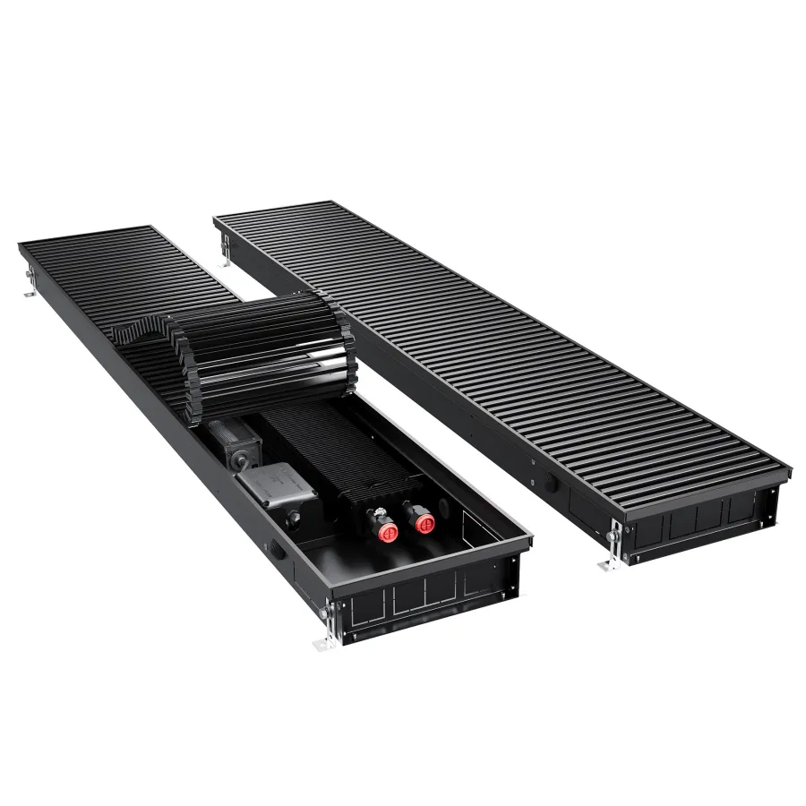 Конвектор внутрипольный Royal Thermo ATRIUM TURBO-80/250/3000-DG-U-BL